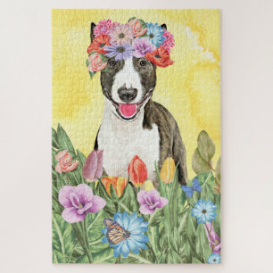 Puzzle Flores de bulos terrier