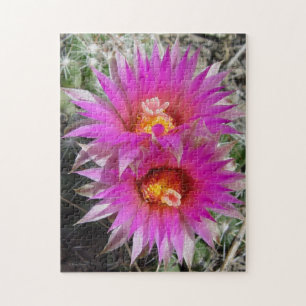 Puzzle Flores de Cactus Bola F5 "Escobaria vivipara"