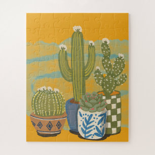 Puzzle Flores de Cactus Vintage