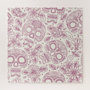 Puzzle Flores De Calavera: Día Mexicano Sin Maravillas.