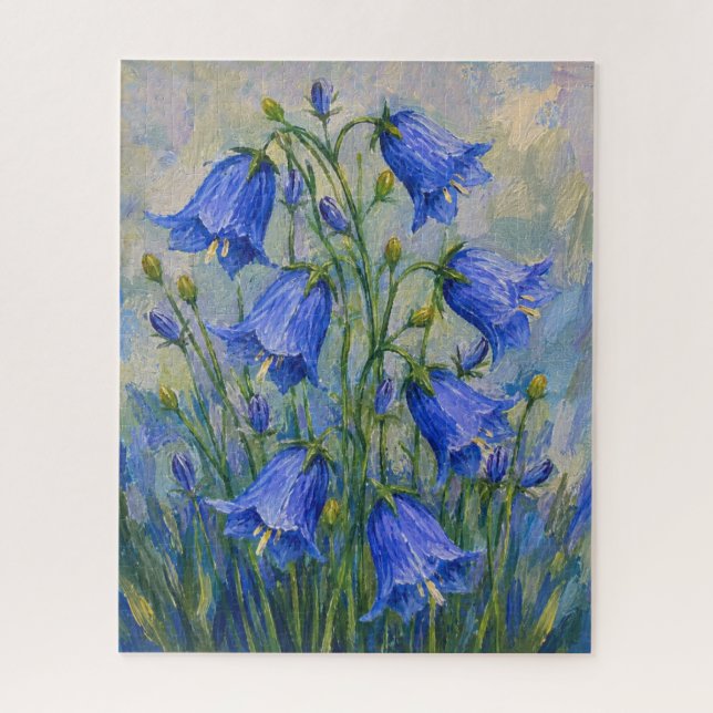 Puzzle Flores de campanillas azules (Vertical)