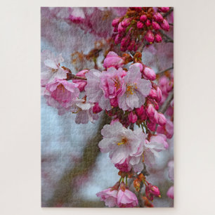Puzzle Flores de cerezo rosa