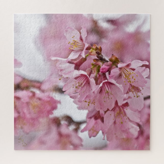 Puzzle Flores de cerezo Sakura Rosa Pálido (Vertical)