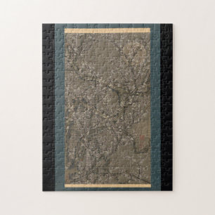 Puzzle Flores de ciruela blanca y luna - Arte Itō Jakuchū