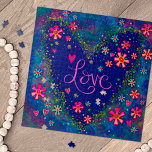 Puzzle Flores de corazón de amor Bonito azul Inespiritivi<br><div class="desc">Un divertido inspirador Whimsical Love Floral Heart Puzzle - vibrante, caprichoso y elegante Inespirivity arte creado para inspirarte en este colorido rompecabezas. Un regalo divertido para el Día de San Valentín y perfecto para una persona jubilada. Sumérjase en los colores vivos y disfrute del rompecabezas de rompecabezas. ... Eleva tu...</div>