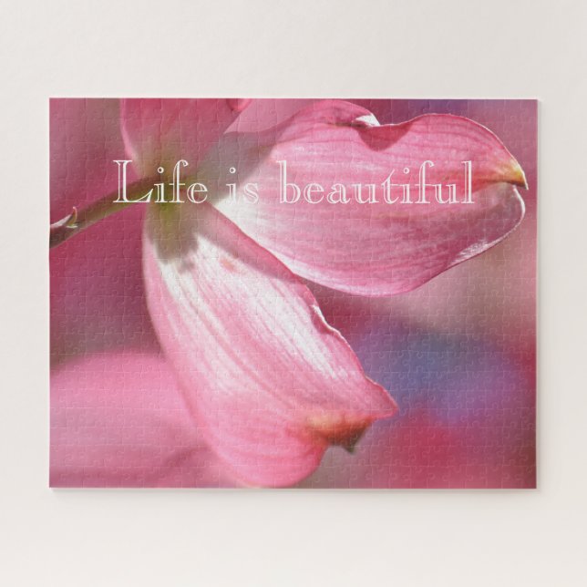 Puzzle Flores de Cornejo Rosado (Horizontal)