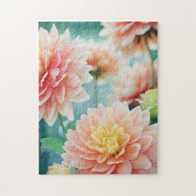 Puzzle Flores de Dahlia elegantes (Vertical)