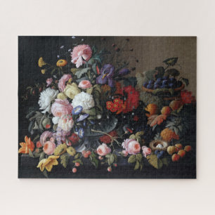 Puzzle Flores de época clásicas pintura de arte