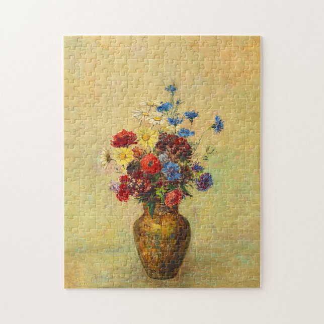 Puzzle Flores de época en una vesícula (1910) de Odilon R (Vertical)