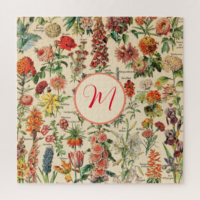 Puzzle Flores de época (personalizadas) (Vertical)