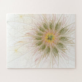 Puzzle Flores de fantasía fractal blandas y tendientes