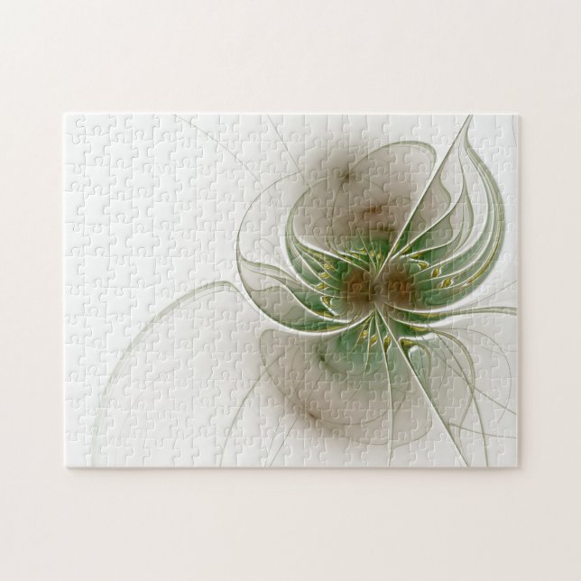 Puzzle Flores de fantasía fractal blandas y tendientes (Horizontal)