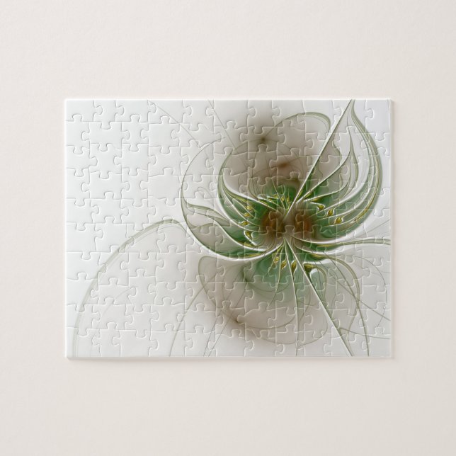 Puzzle Flores de fantasía fractal blandas y tendientes (Horizontal)