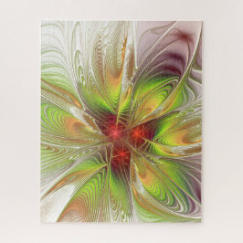 Puzzle Flores de fantasía fractal blandas y tendientes