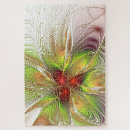 Puzzle Flores de fantasía fractal blandas y tendientes