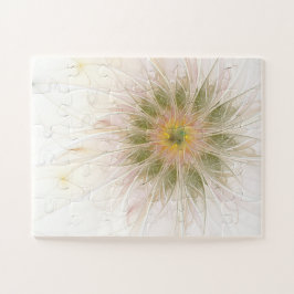 Puzzle Flores de fantasía fractal blandas y tendientes