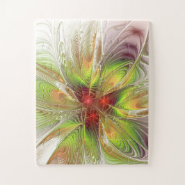 Puzzle Flores de fantasía fractal blandas y tendientes