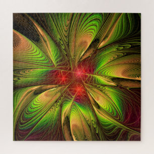 Puzzle Flores de fantasía fractal blandas y tendientes