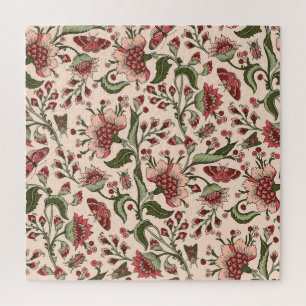 Puzzle Flores de fantasía Mano paisley dibujada