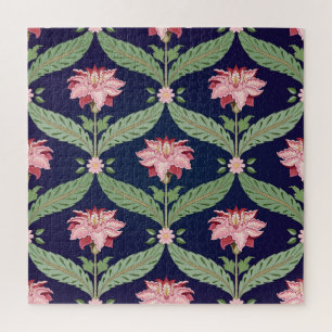 Puzzle Flores de fantasía: motivos indios oscuros