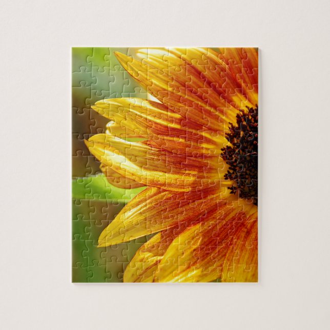 Puzzle Flores de girasol naranja y amarillo (Vertical)
