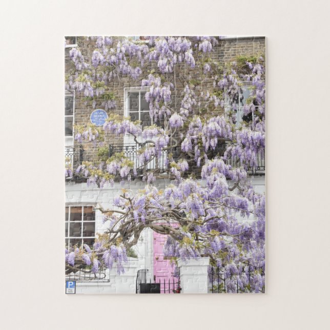 Puzzle Flores de glicinia morada Kensington Chelsea Londr (Vertical)
