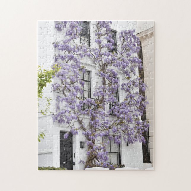 Puzzle Flores de glicinia morada Kensington Chelsea Londr (Vertical)
