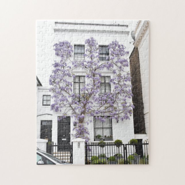 Puzzle Flores de glicinia morada Kensington Chelsea Londr (Vertical)