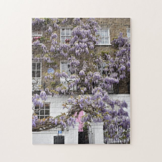 Puzzle Flores de glicinia morada Kensington Chelsea Londr (Vertical)