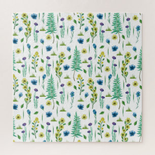 Puzzle Flores de hierro patrón de la naturaleza sin mar