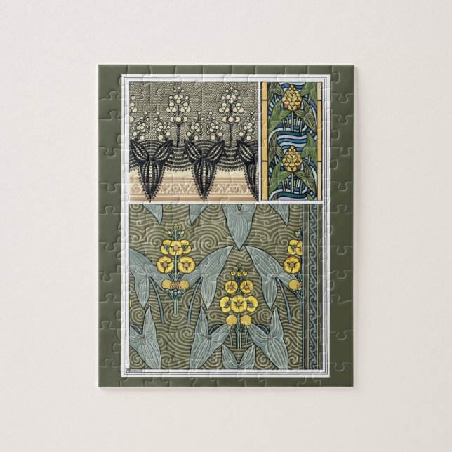 Puzzle Flores de hormigón Art Nouveau Art Nouveau (Vertical)