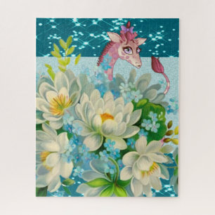 Puzzle Flores de jirafa lindas