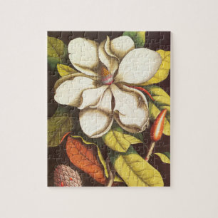 Puzzle Flores de Magnolia Vintage con Semillas