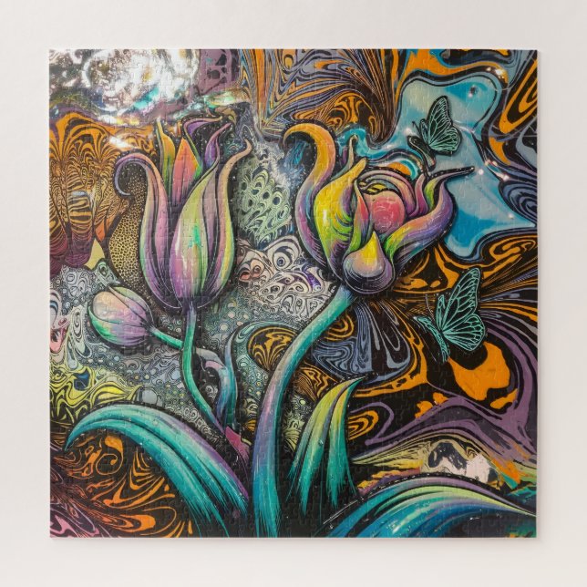 Puzzle Flores de Mandala (Vertical)