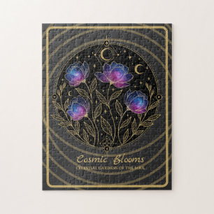 Puzzle Flores de Mandala Floral Celestial – Bloom Cósmico