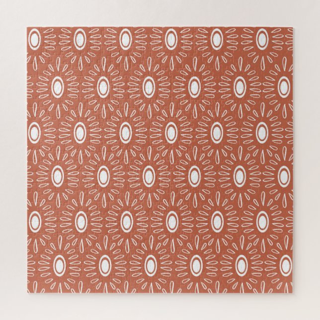 Puzzle Flores de Moda Boho: diseño moderno y sin foco (Vertical)