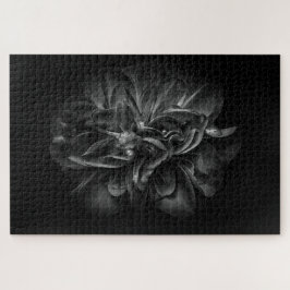 Puzzle Flores De Patio Trasero En Blanco Y Negro 67
