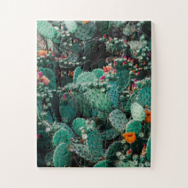 Puzzle Flores de plantas de cactus (Vertical)