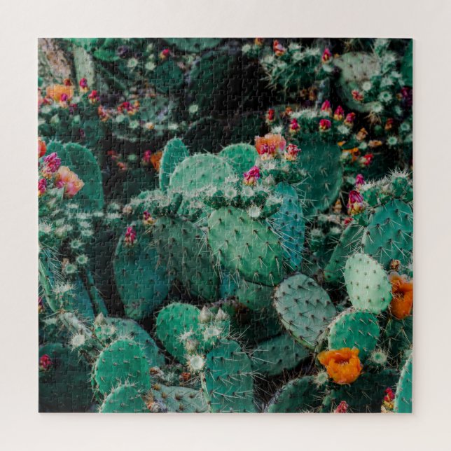 Puzzle Flores de plantas de cactus (Vertical)