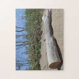 Puzzle Flores De Playa Y Madera De Ocio