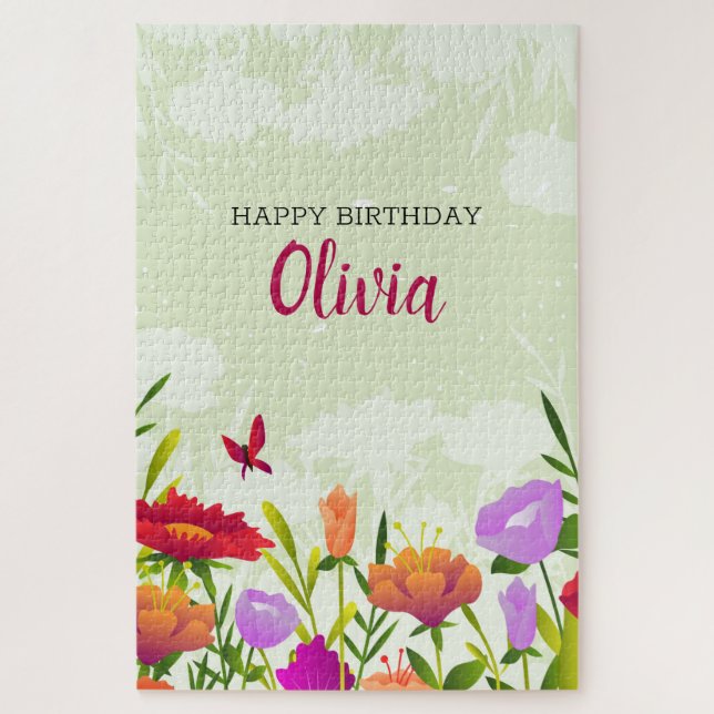 Puzzle Flores de primavera coloridas (Vertical)