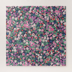 Puzzle Flores de primavera: impresión de planta sin solda