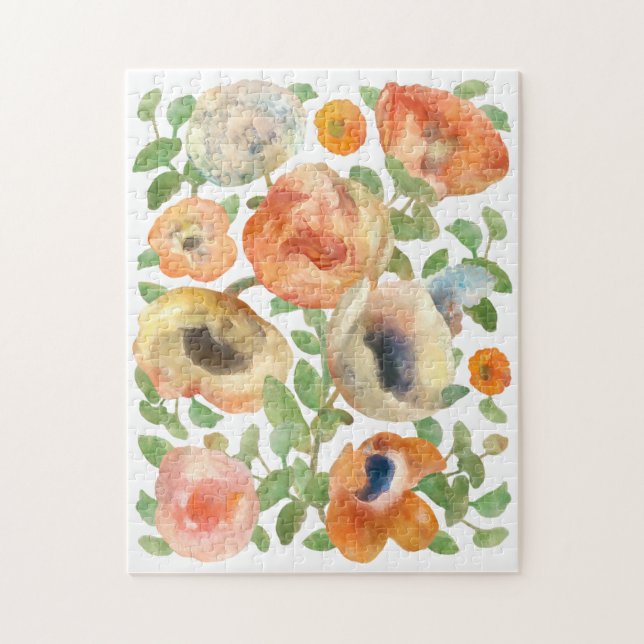 Puzzle Flores de primavera naranja (Vertical)