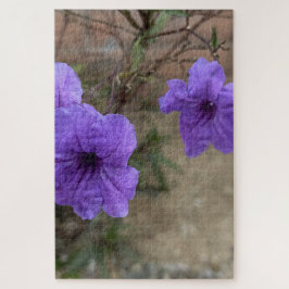 Puzzle Flores de Ruellia Simplex Petunia Mexicana Morada