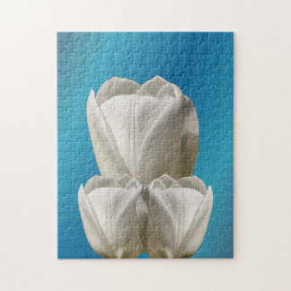 Puzzle Flores de tulipanes blancos