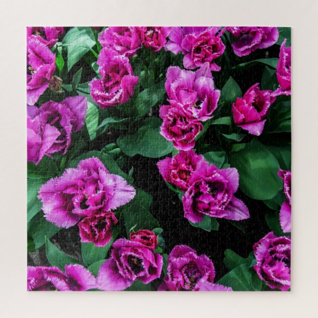 Puzzle Flores de tulipanes rosados (Vertical)