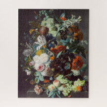 Flores de vida y fruta de Jan van Huysum