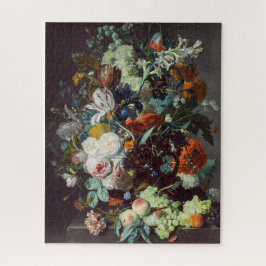 Puzzle Flores de vida y fruta de Jan van Huysum