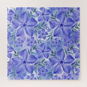 Puzzle Flores de Vinca Azul Violeta Vinca