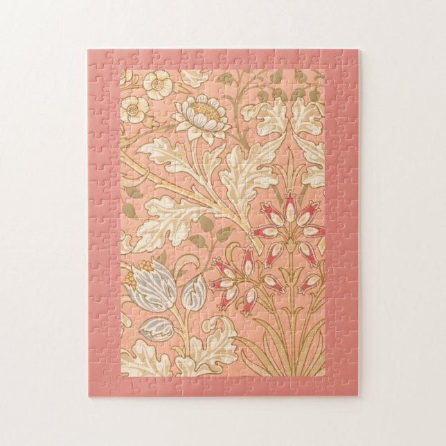 Puzzle Flores Decorativas de Rosa Pastel (Vertical)